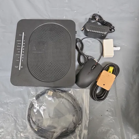 APPROXIMATELY 15 ASSORTED ELECTRICAL PRODUCTS TO INCLUDE ROUTER, NETWORK CABLES, MOUSE ETC