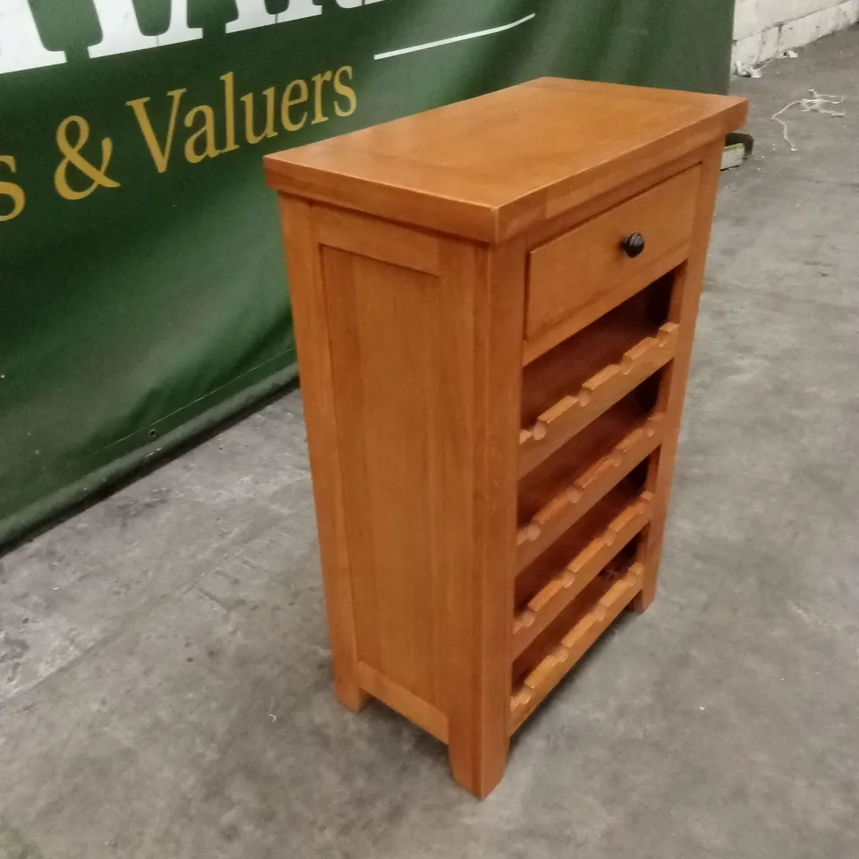 DESIGNER WOOD WINE STORAGE UNIT 