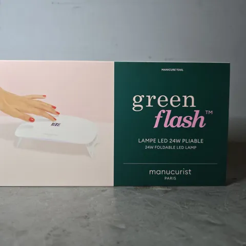 BOXED MANUCURIST GREEN GLASH LAMPE LED 24W PLIABLE LAMP