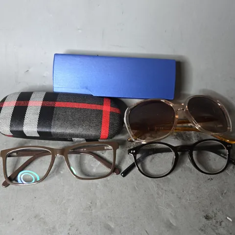 APPROXIMATELY 12 ASSORTED VISION CARE ITEMS TO INCLUDE - EYEWEAR GLASSES, CARRY CASES , SUNGLASSES