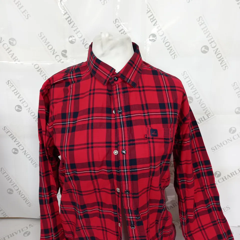 TWILLS CHEQUERED BUTTON SHIRT SIZE L