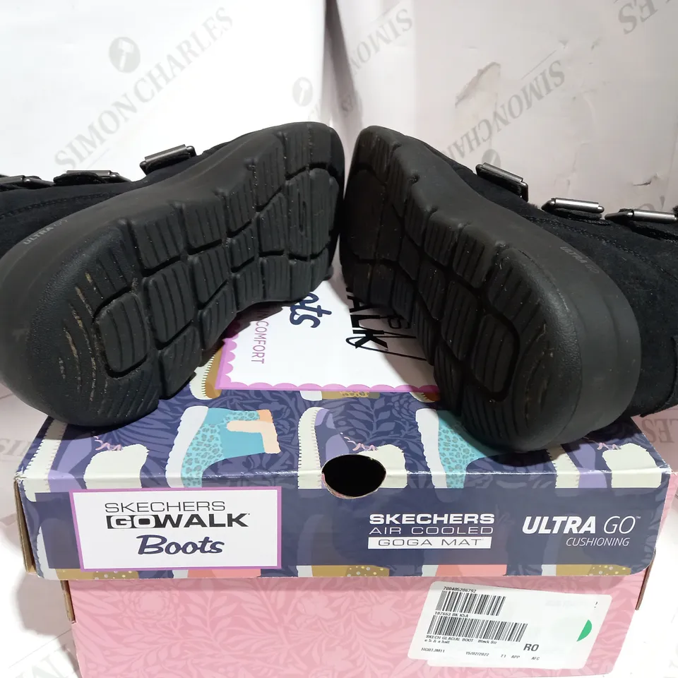 SKECHERS GLACIAL BOOT - BLACK - UK SIZE 5.5