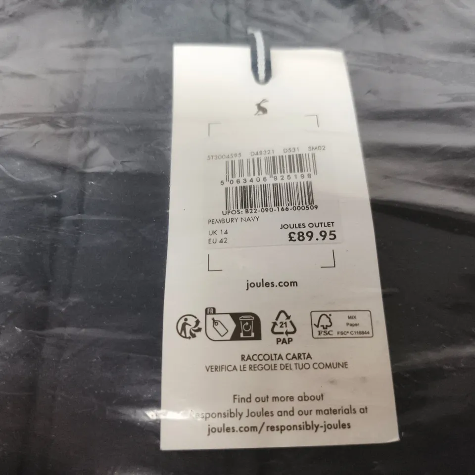 JOULES PEMBURY NAVY JACKET – UK 14 (EU 42)