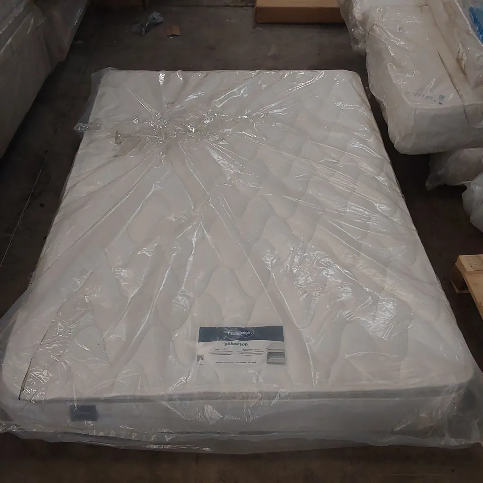 QUALITY BAGGED SILENTNIGHT PILLOW TOP 135CM DOUBLE MATTRESS 