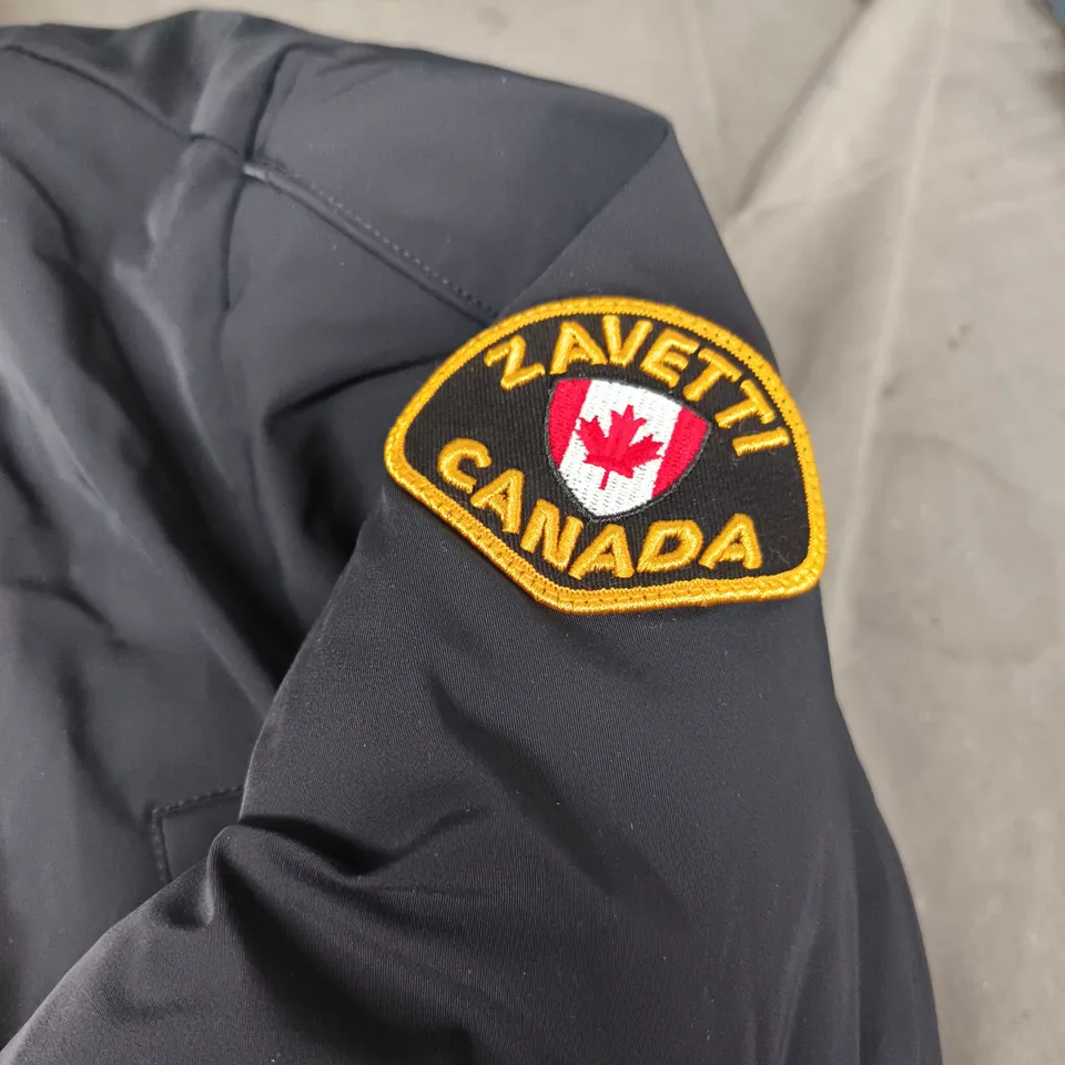 ZAVETTI CANADA HOODED BOMBER JACKET – SIZE L