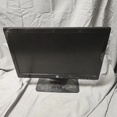 HP COMPUTER MONITOR – BLACK LCD DISPLAY WITH STAND