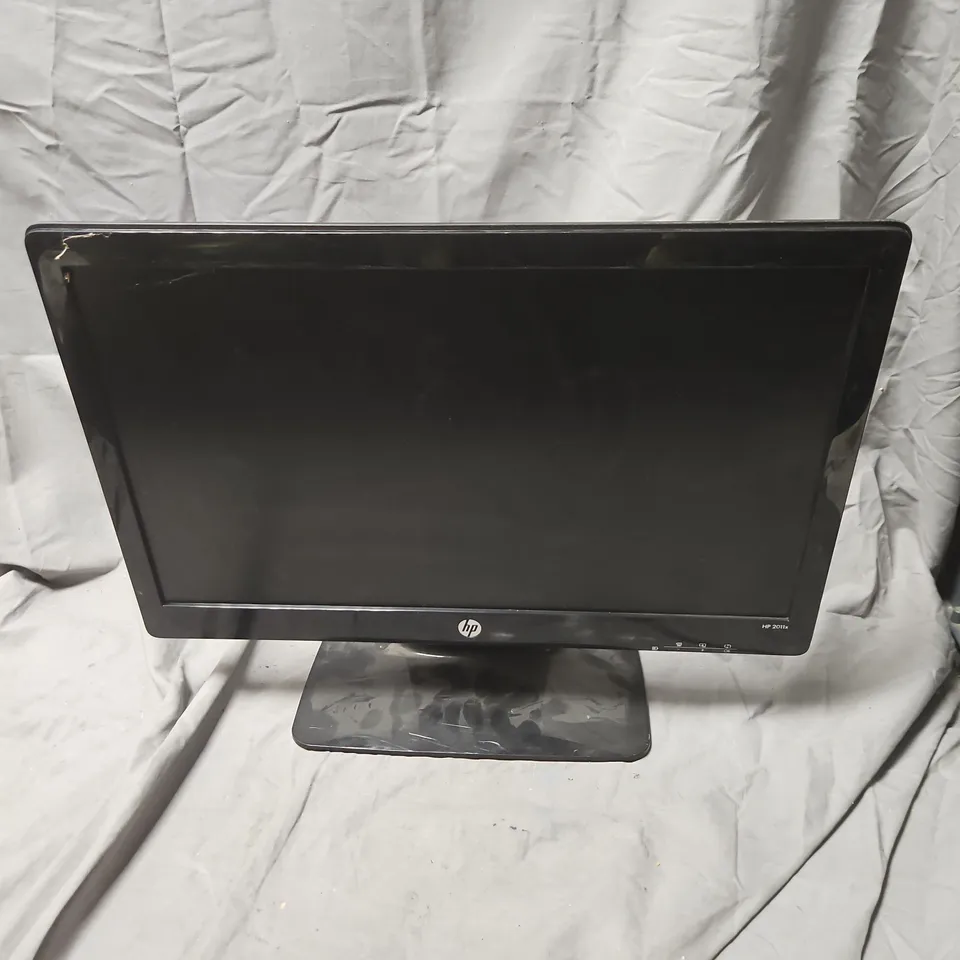 HP COMPUTER MONITOR – BLACK LCD DISPLAY WITH STAND
