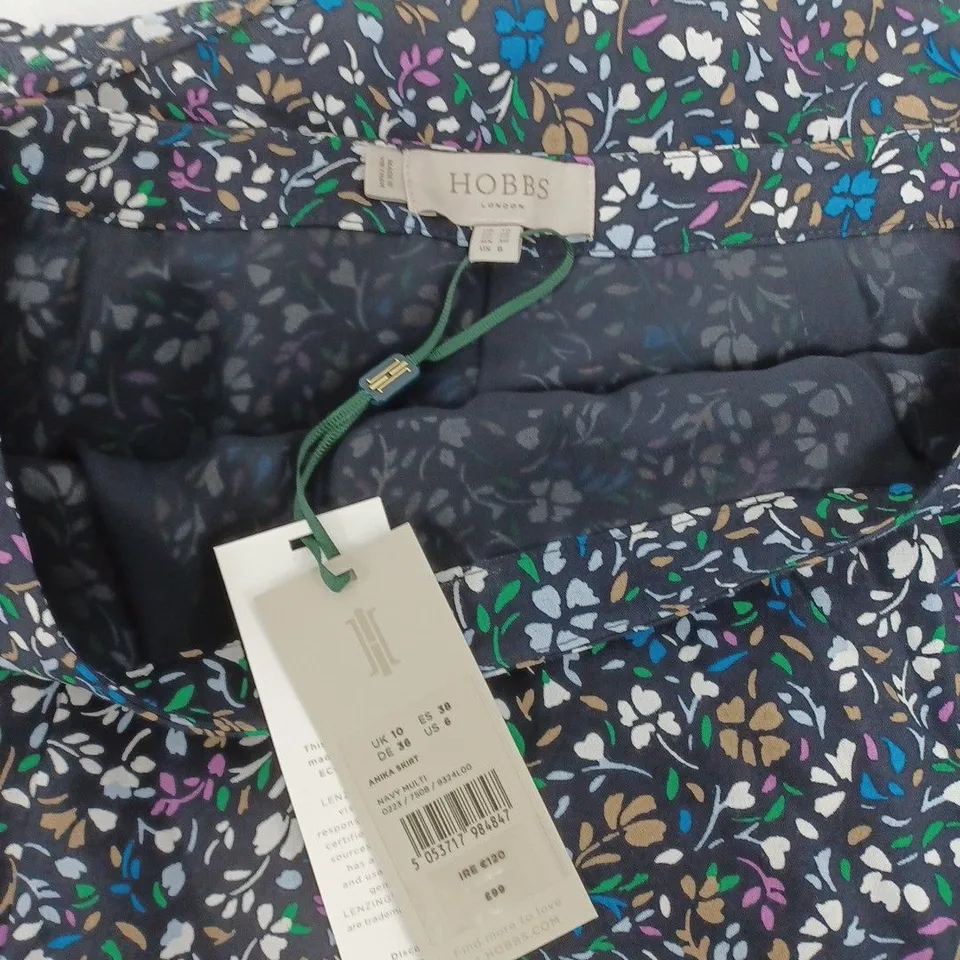 HOBBS LONDON LADIES FLORAL PRINT SKIRT SIZE 10