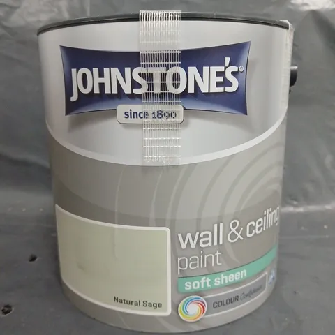 JOHNSTONE'S WALLS & CEILINGS PAINT - NATURAL SAGE - 2.5L - COLLECTION ONLY