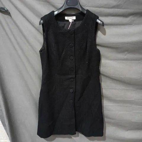 BODEN BLACK BOUCLΓ SLEEVELESS DRESS β UK 12R
