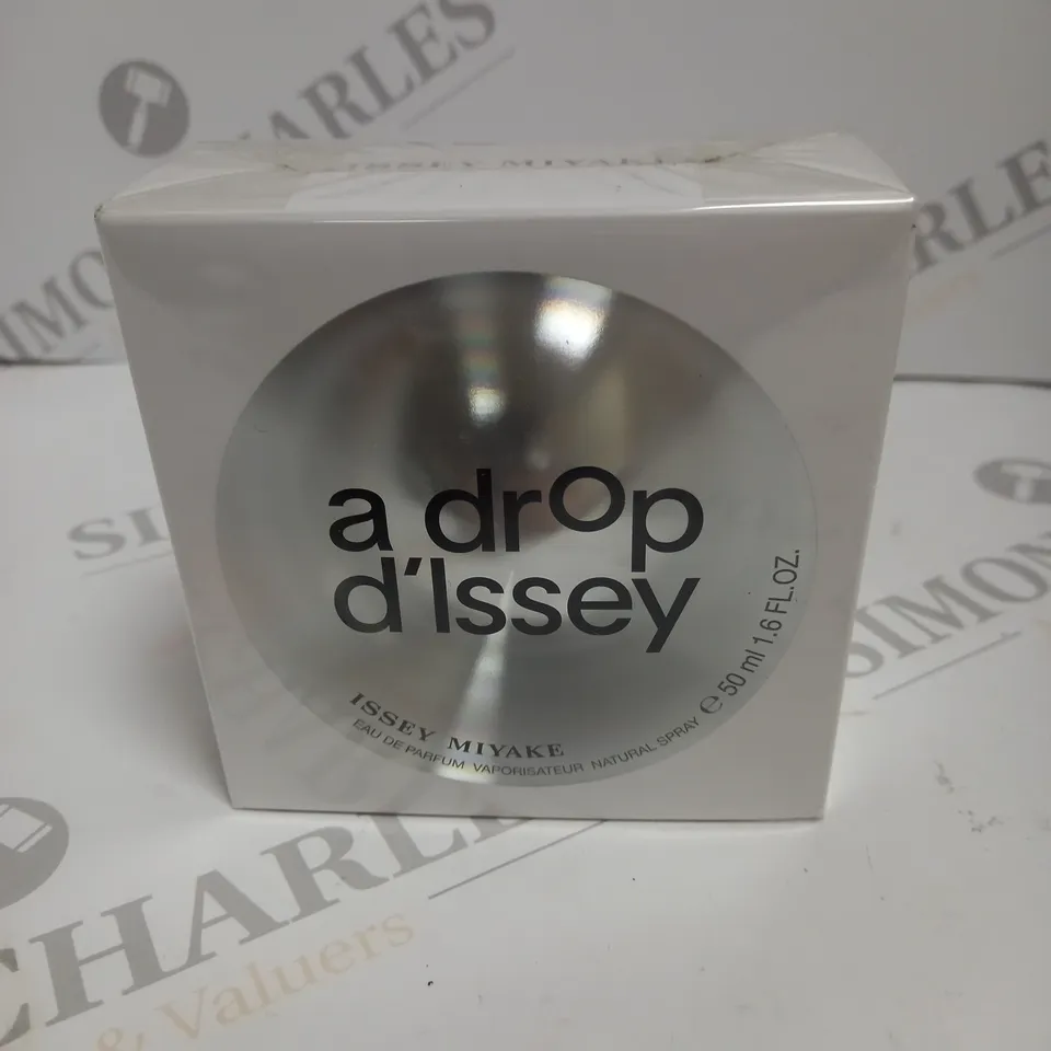 BOXED AND SEALED A DROP D'ISSEY ISSEY MIYAKE EAU DE PARFUM 50ML