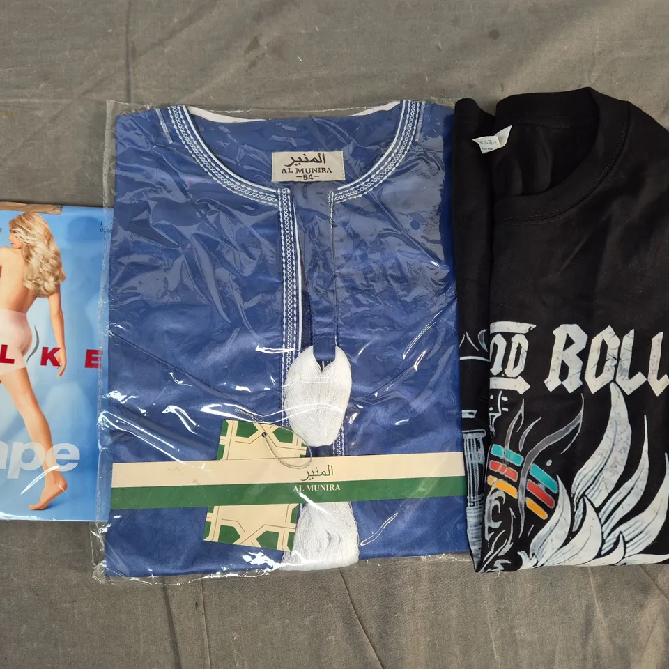 APPROXIMATELY 25 ASSORTED CLOTHING AND FASHION PRODUCTS IN VARIOUS STYLES AND SIZES - COLLECTION ONLY