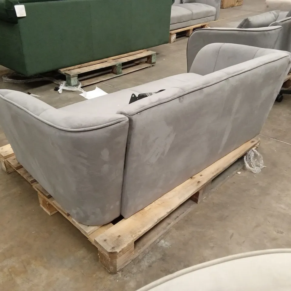 LOREN 2 SEATER SOFA, GREY CLASSIC VELVET