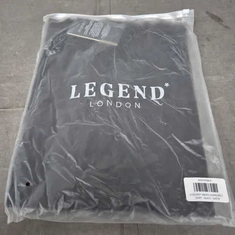 LEGENDS LONDON BASICS OVERSIZED T-SHIRT – BLACK – SIZE M