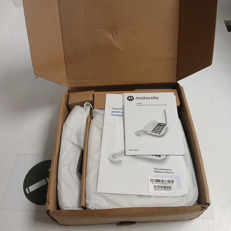 MOTOROLA FW500 EMERGENCY BACK-UP LINE TELEPHONE – BOXED