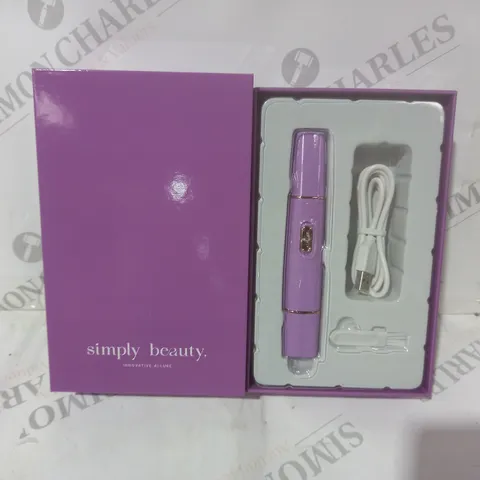 BOXED BEAUTY 2 IN 1 SUPER SMOOTH FACE & BROWS HAIR REMOVER, PURPLE