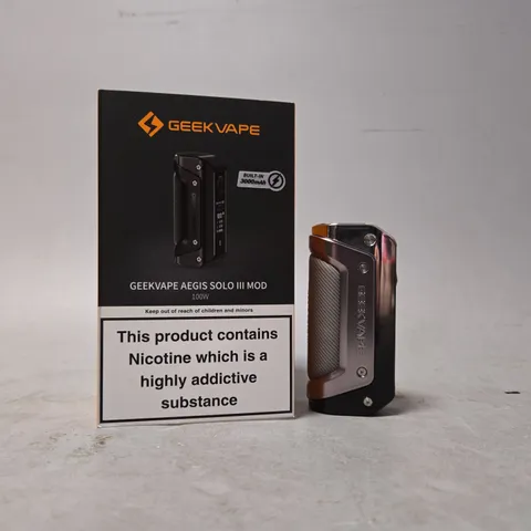 BOXED GEEK VAPE AEGIS SOLO III MOD DARK GRAY