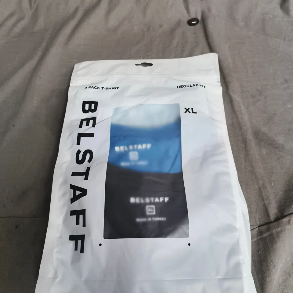 BELSTAFF 3-PACK MEN'S T-SHIRTS – REGULAR FIT, XL