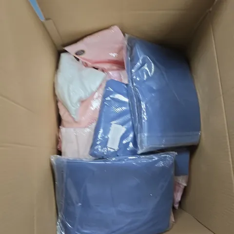 LARGE BOX OF ASSORTED PILLOWCASES AND BEDDING