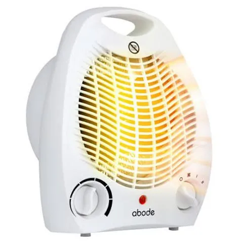 BOXED ABODE AFH1002 WHITE FAN HEATER 2000W
