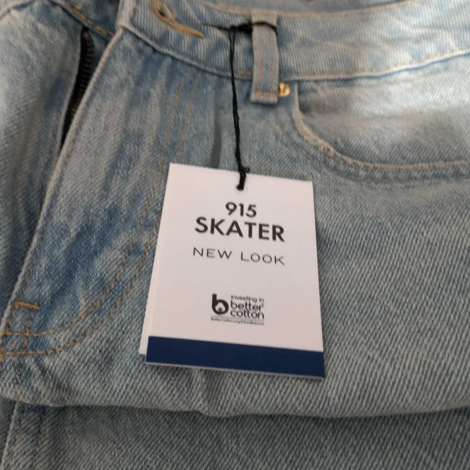 NEW LOOK SKATER JEANS – LIGHT WASH DENIM, AGE 13, 158CM