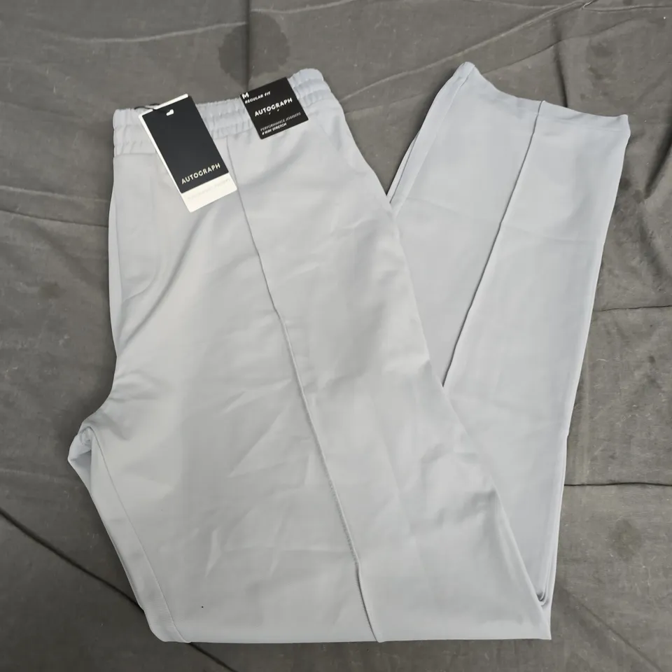 AUTOGRAPH MEN'S JOGGERS – LIGHT GREY, REGULAR FIT, 4-WAY STRETCH, SIZE M