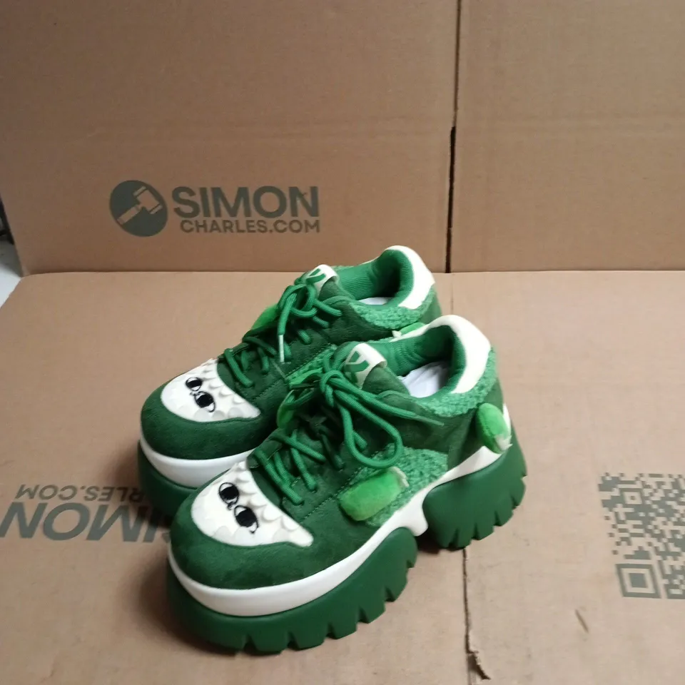 KOI BEANZILLA PLATFORM TRAINERS - GREEN, UK 4