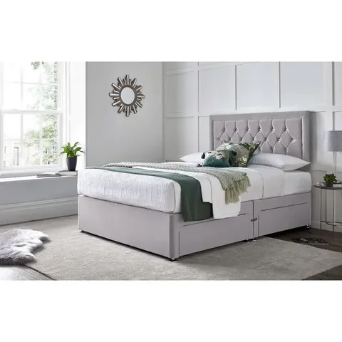 DOUBLE 4'6" BED BASE BEIGE (2 PARTS)