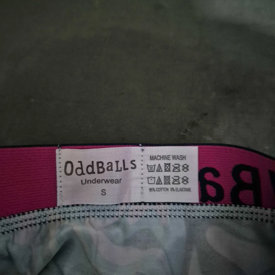 ODDBALLS UNDERWEAR - MEN'S BOXER SHORTS, COLOURFUL SWIRL PRINT, SIZE S (UK SMALL)