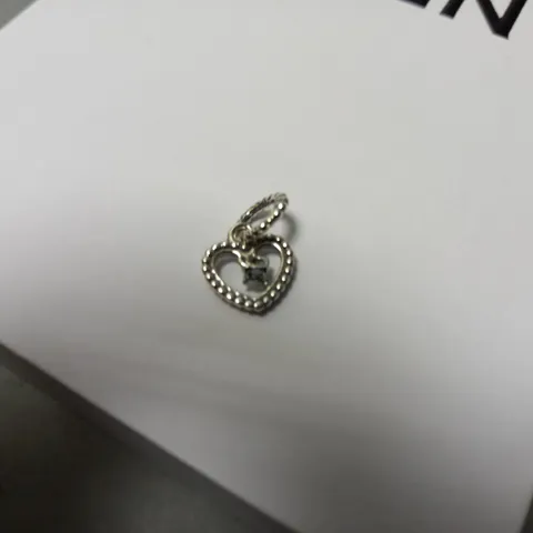 BOXED PANDORA APRIL BIRTHSTONE HEART DANGLE CHARM
