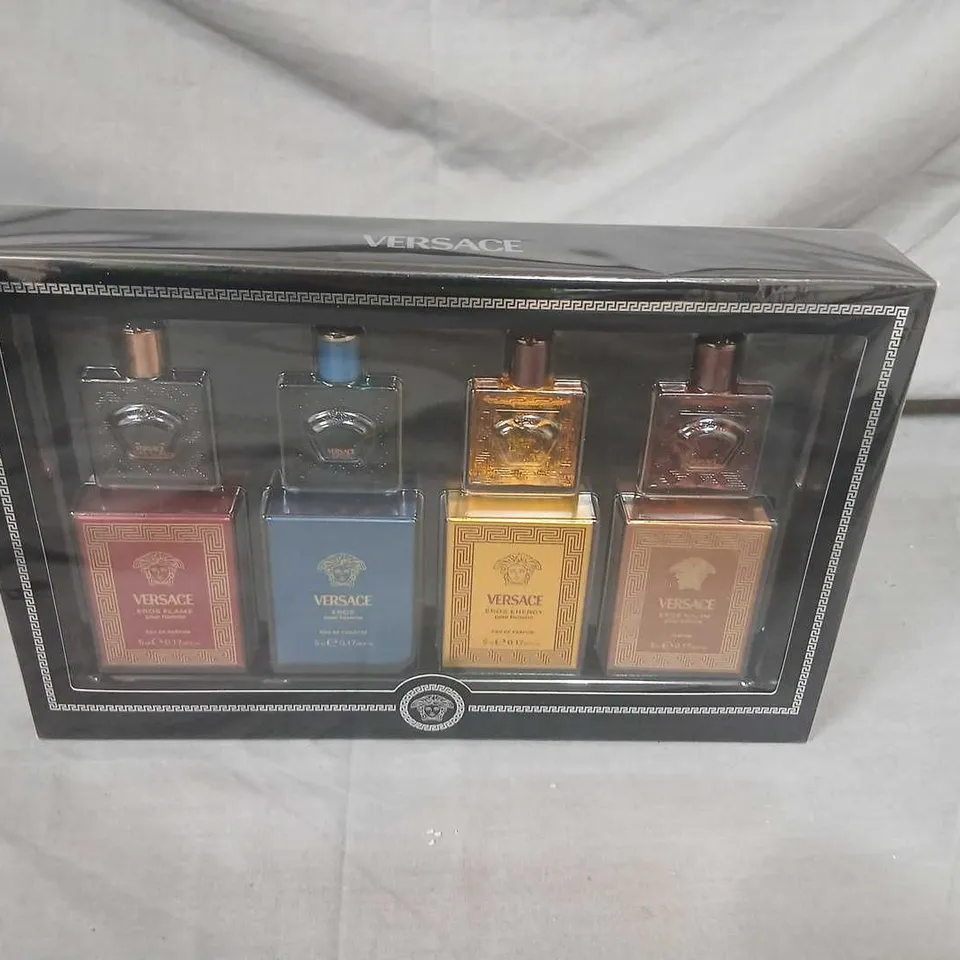 BOXED VERSACE 4 X 5ML FRAGRANCE SET 