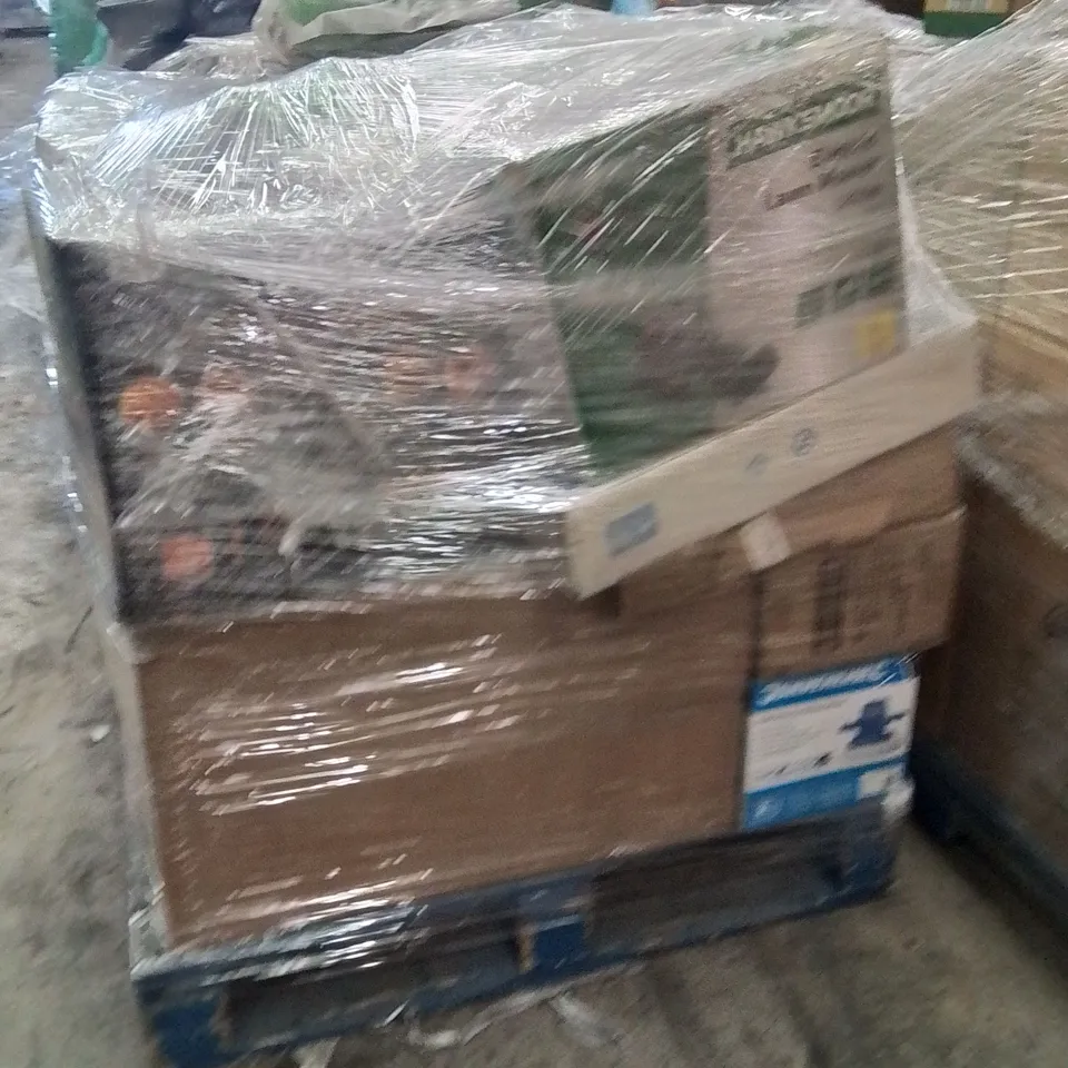 PALLET CONTAINING A LARGE QUANTITY OF ELECTRICAL PRODUCTS TO INCLUDE;VACUUM CLEANER,ORBIT CAR POLISHER,LAWN MOWER,AIR FRYER