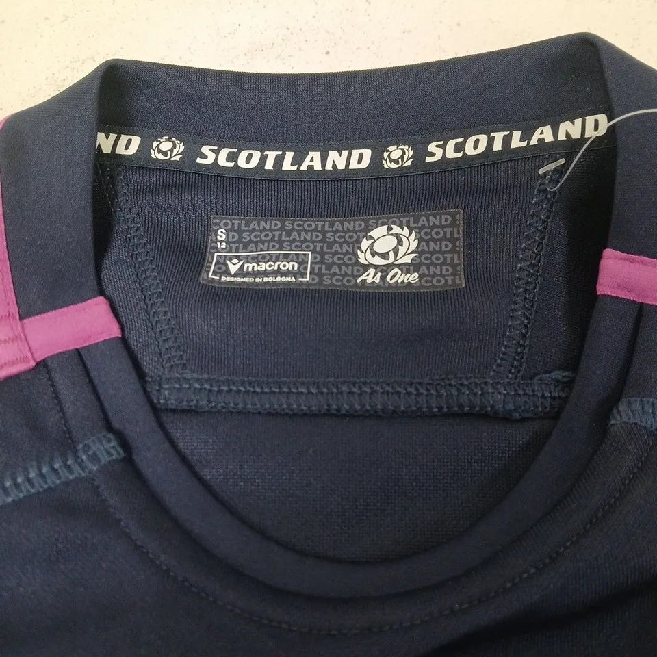 MACRON SCOTLAND RUGBY JERSEY – NAVY, SIGNED BY PLAYERS SIZE S