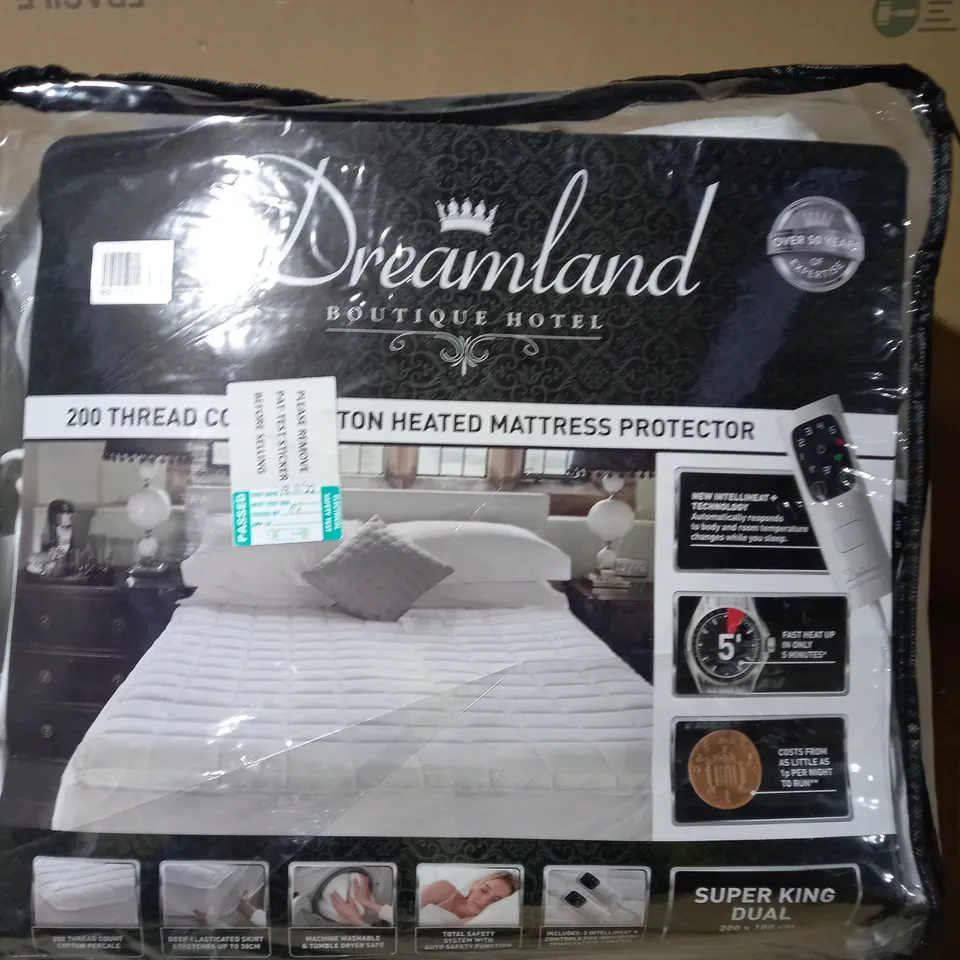 DREAMLAND HEATED MATTRESS PROTECTOR - SUPER KING DUAL