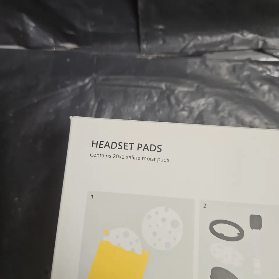 FLOW HEADSET PADS - SALINE MOIST REPLACEMENT PADS FOR FLOW HEADSET FL-100 (40 PADS)