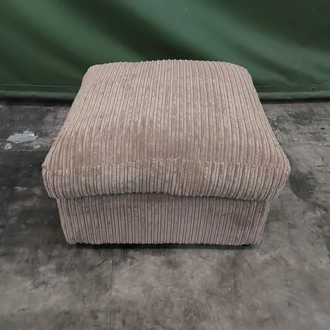 DESIGNER MOANA UPHOLSTERED FABRIC POUF/FOOT STOOL