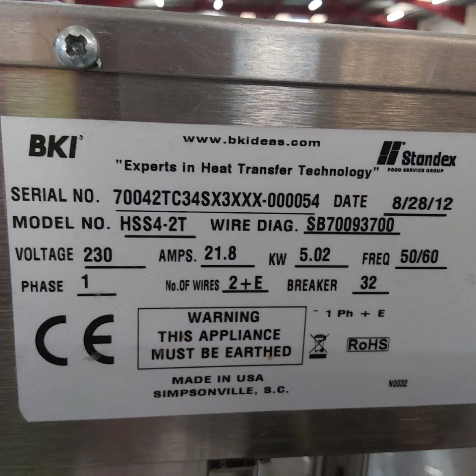 BKI TWO TIER HOT FOOD DISPLAY SELF SERVE UNIT