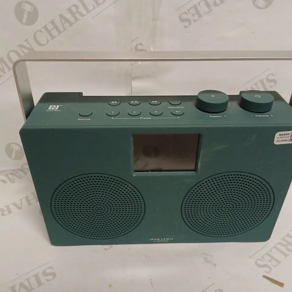 JOHN LEWIS SPECTRUM DUO II DAB/DAB+/FM NFC DIGITAL RADIO WITH WIRELESS CONNECTIVITY