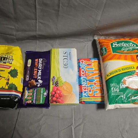 APPROXIMATELY 5 ASSORTED FOOD &DRINK ITEMS TO INCLUDE - CADBURYS DAIRY MILK, SELECTA AGRO AND YERBA MATE  - COLLECTION ONLY