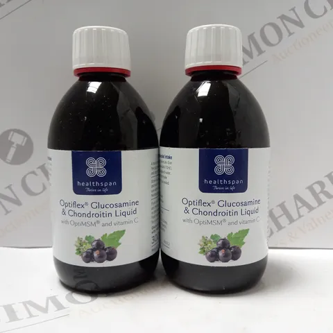 BOX OF 2 X 300ML OPTIFLEX GLUCOSAMINE & CHONDROITIN LIQUID