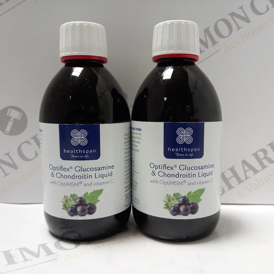 BOX OF 2 X 300ML OPTIFLEX GLUCOSAMINE & CHONDROITIN LIQUID
