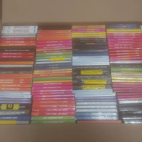 BOX OF APPROX 100 BRAND NEW MUSIC CDS TO INCLUDE;