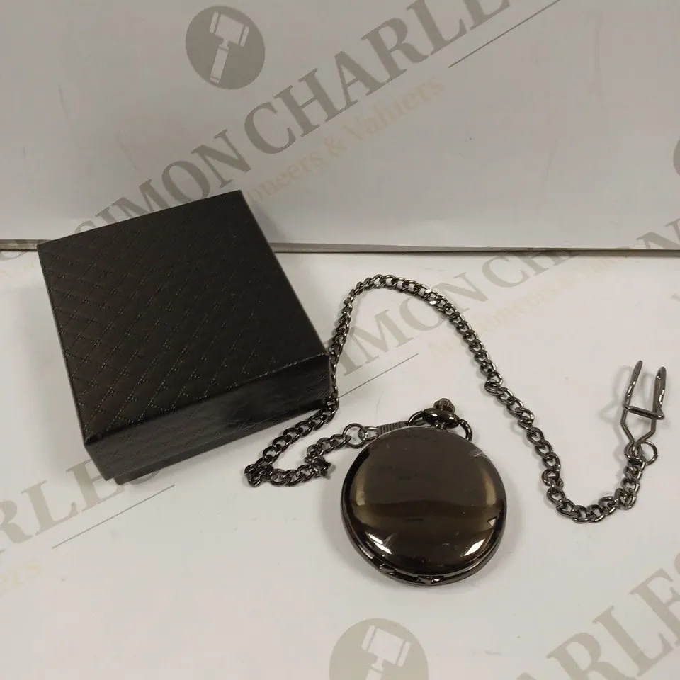 MENS EDISON POCKET WATCH WITH CHAIN