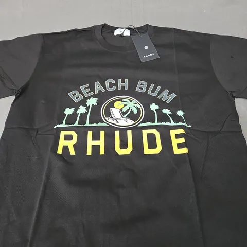 RHUDE OVERSIZED BEACH BUM GRAPHIC TEE SIZE M 