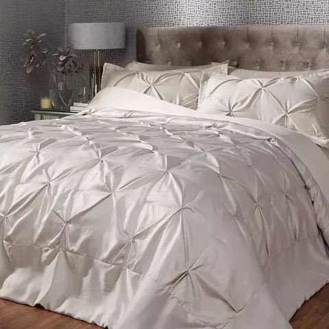 FLORENCE MATT SATIN PINTUCK BEDSPREAD THROW