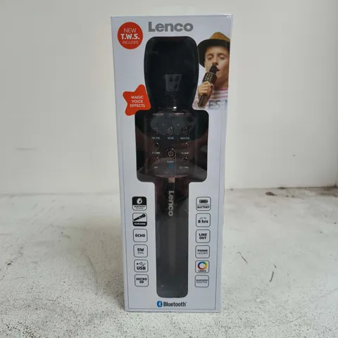 BOXED LENCO BLUETOOTH KAROKE MICROPHONE