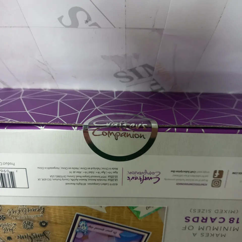 BOXED AND SEALED CRAFTERS COMPANION STENCIL CRAFT KIT