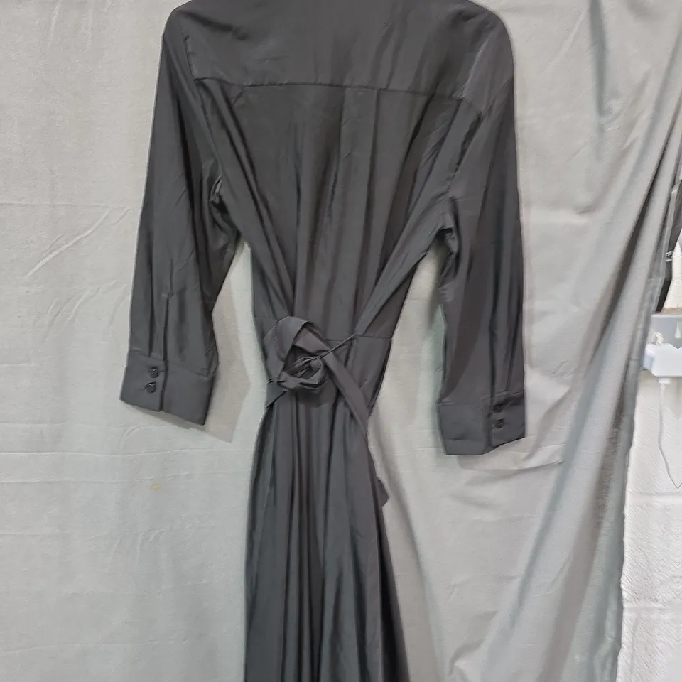 ZARA BLACK BELTED LONG TRENCH COAT – (WOMENS)