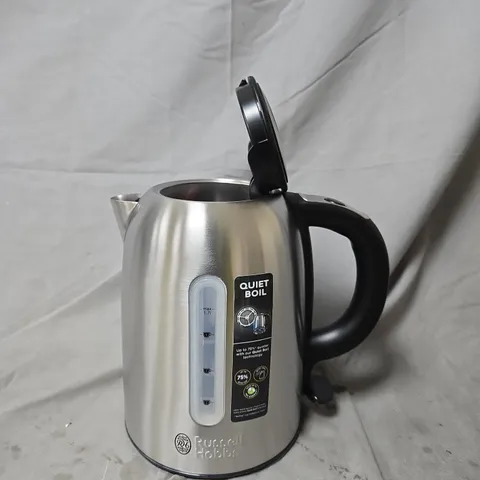 RUSSELL HOBBS QUIET BOIL STAINLESS STEEL ELECTRIC KETTLE