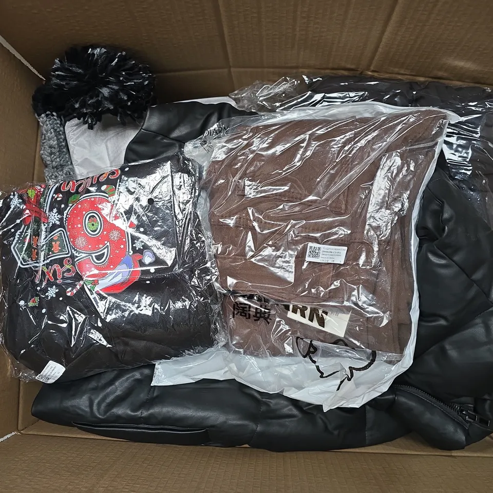 APPROXIMATELY 30 ASSORTED CLOTHING ITEMS IN VARIOUS SIZES, STYLES & COLOURS TO INCLUDE BRANDS SUCH AS SCOUT, ZARA, PRETTYLITTLETHING, ETC - COLLECTION ONLY